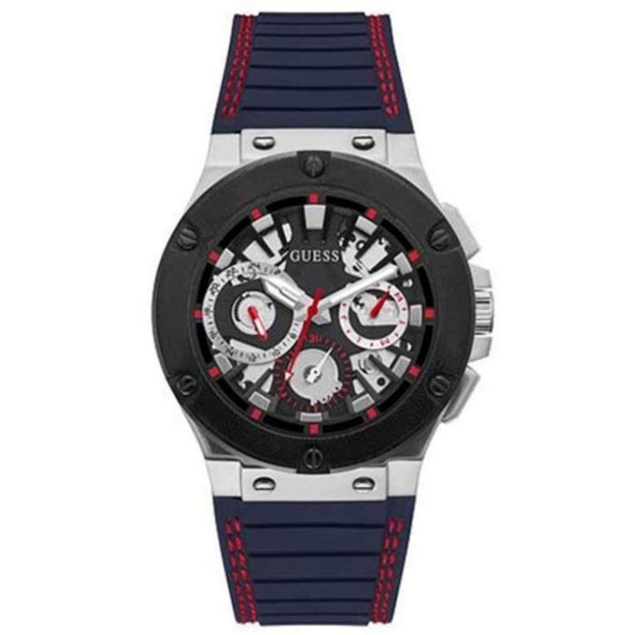 Guess GW0487G1 biru black jam tangan pria original