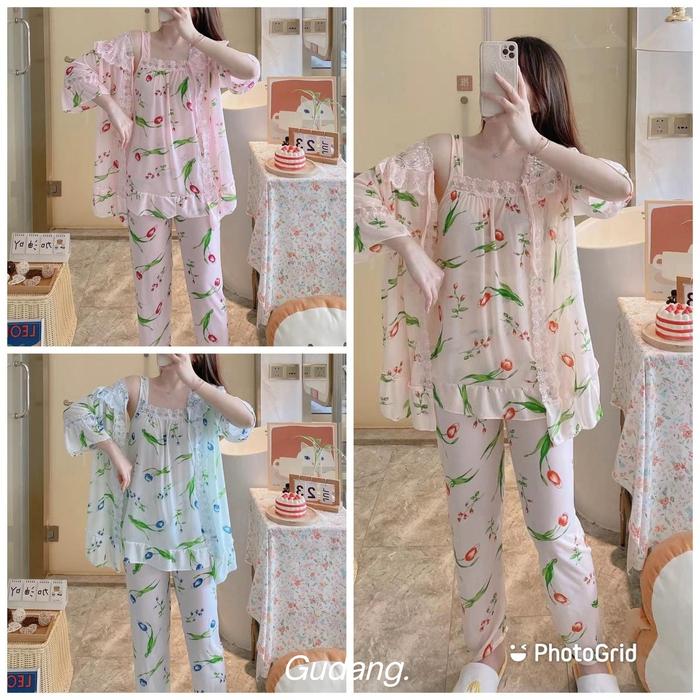 Baju Tidur Setelan + Outer