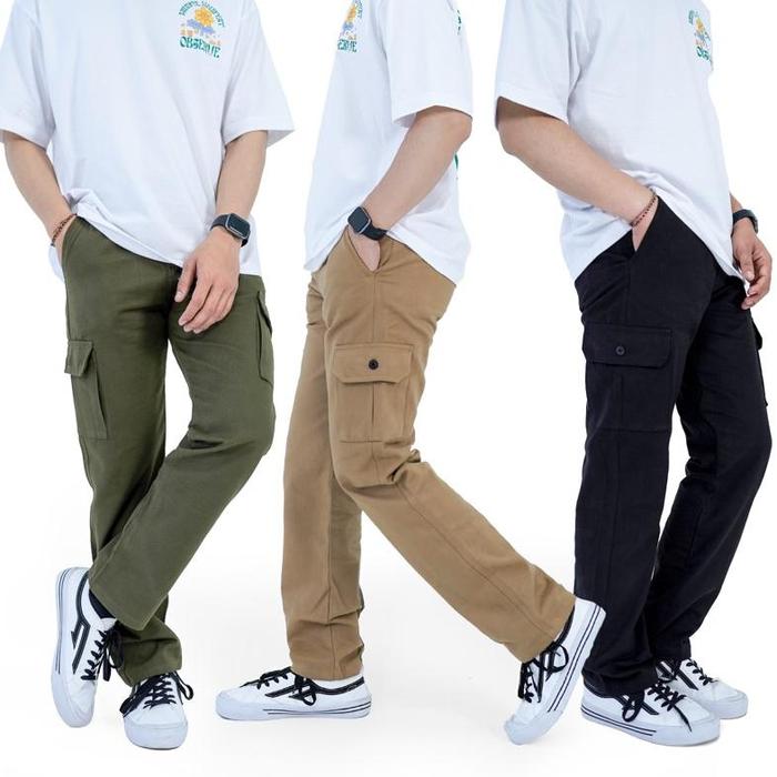 Celana Panjang Cargo Twill Tebal / Long Pants Cargo Fennel