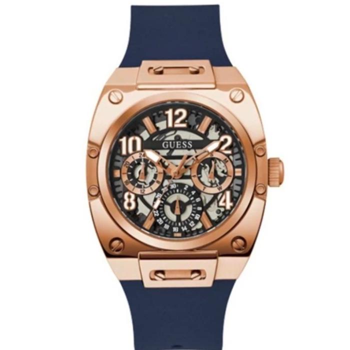 Guess GW0569G3 biru rosegold jam tangan pria original