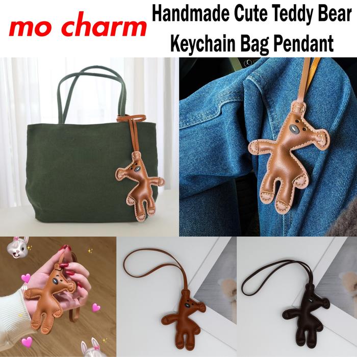 Gantungan Tas Bag Charm mini Teddy Bear Keychain Bag Pedant / Gantungan Tas Elegant Model Teddy Bear