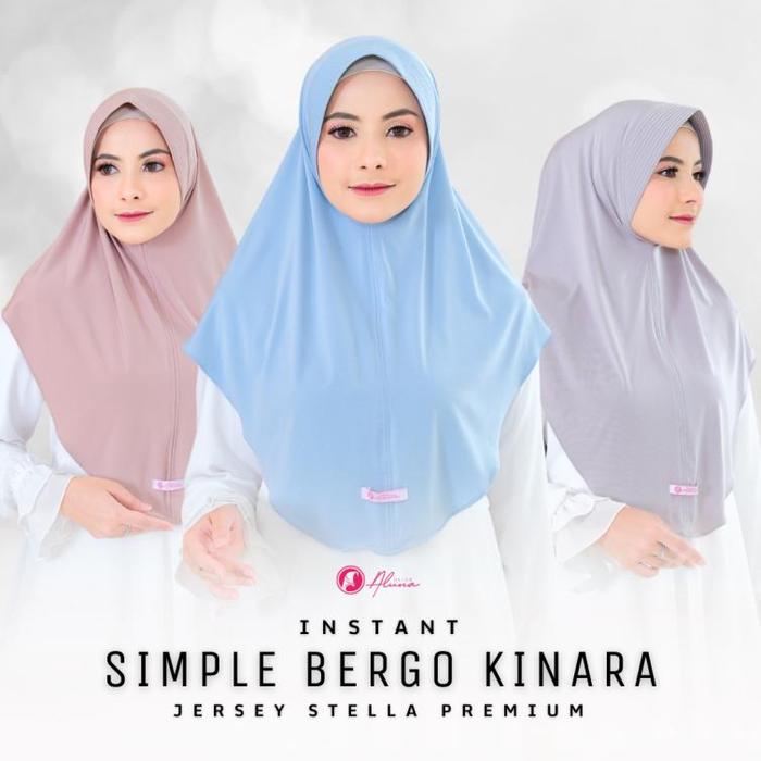 Instant Simple Bergo Kinara By Hijab Aluna Official