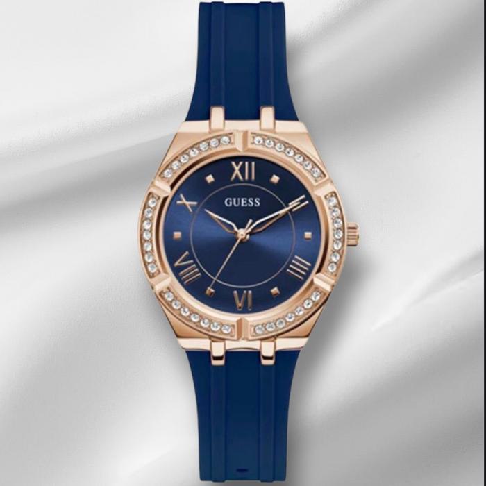 Guess GW0034L4 biru rosegold jam tangan cewek original