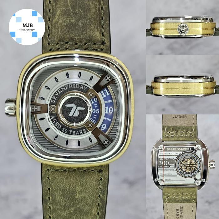 Jam pria sevenfriday SF-M2 / 04-X292 automatic leather strap D.47mm