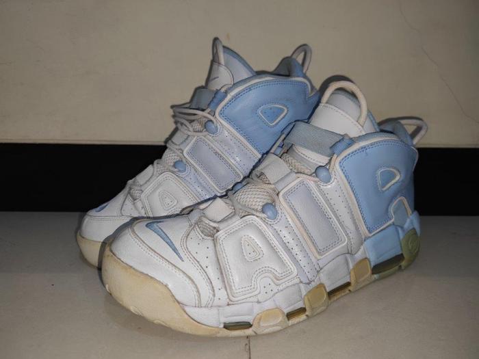 N1k3 Uptempo Psychic Blue, Size 47.4/31cm Vietnam (2ND, Kondisi 80%)