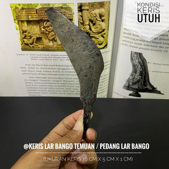 Keris Lar Bango Temuan T16 atau Keris Tindih Lar Bango atau Keris Lar Bangau atau Pedang Lar Bango E