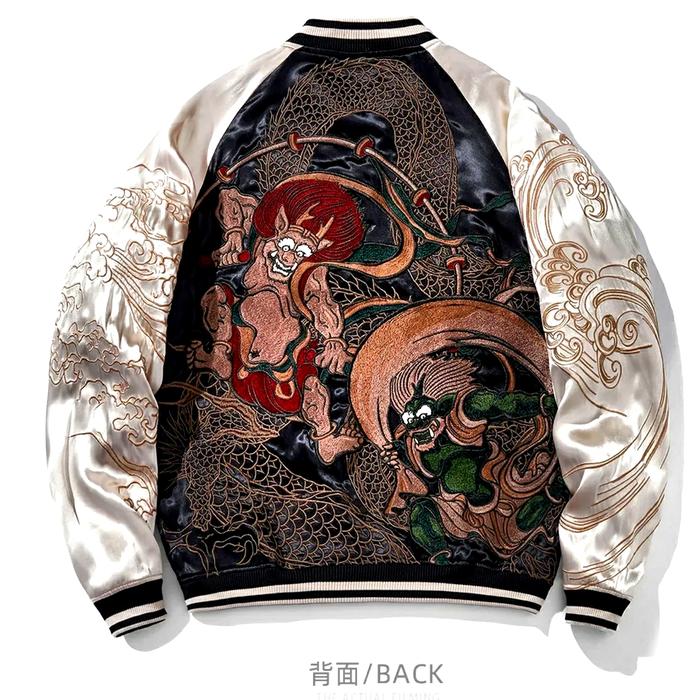 ORIGINAL SUKAJAN IMPORT RAIJIN FUJIN JAPAN FULL BORDIR