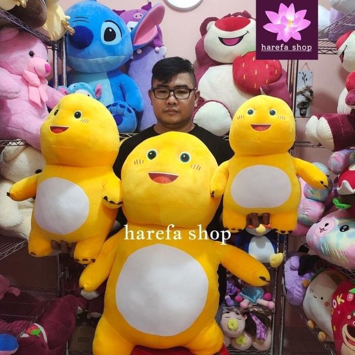 PLAYFUL PALACE BONEKA NALOONG DINO KUNING JUMBO LEMBUT YELVO