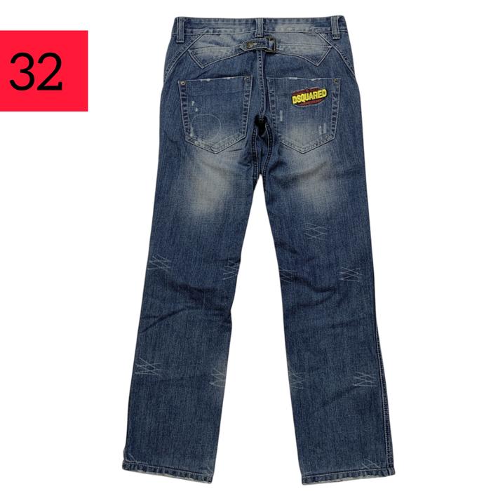 Celana panjang jeans DSQUARED buckleback Made in Italy ( size 32 )