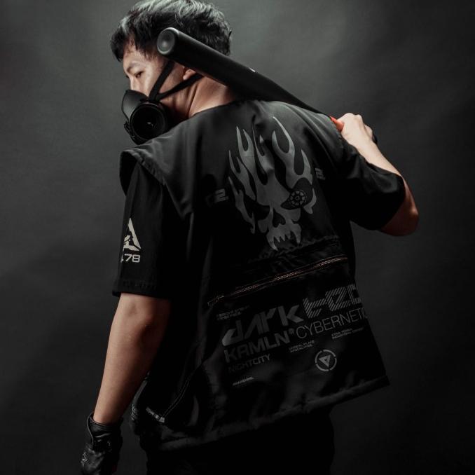 Kremlin Vest Tactical Techwear Hitam - Dark Tech