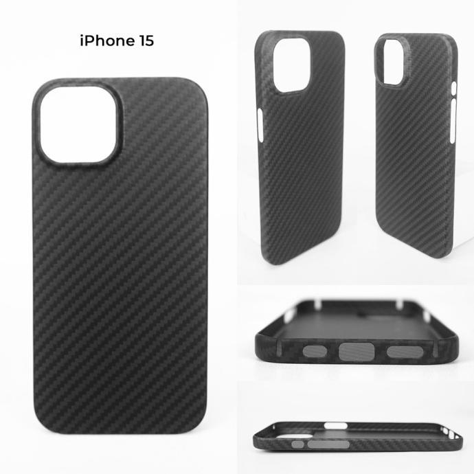 Carbon Fiber Phone Case - iPhone 15 Series (Full Carbon)