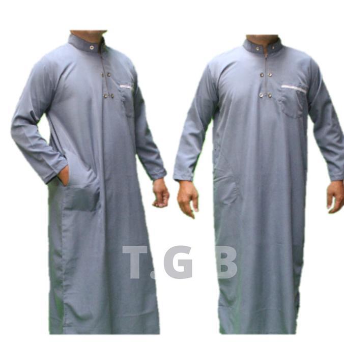 Jubah Gamis Pria Dewasa Bahan Adem Toko Garment Bandung Muslim
