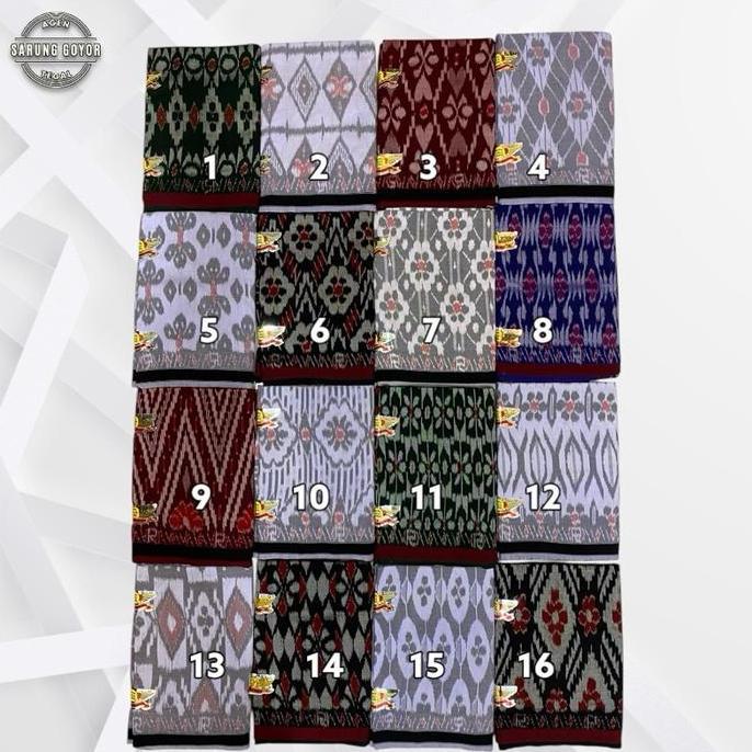 Sarung Goyor Tenun Botol Aulia Super 100% Viscose Rayon kode 1-7