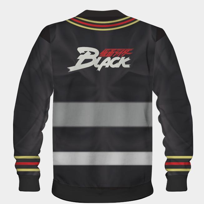 Jaket Kamen Rider Black Suit Cosplay Bahan Halus Lembut Tebal Full Printing Sublim Bisa Custom Terba