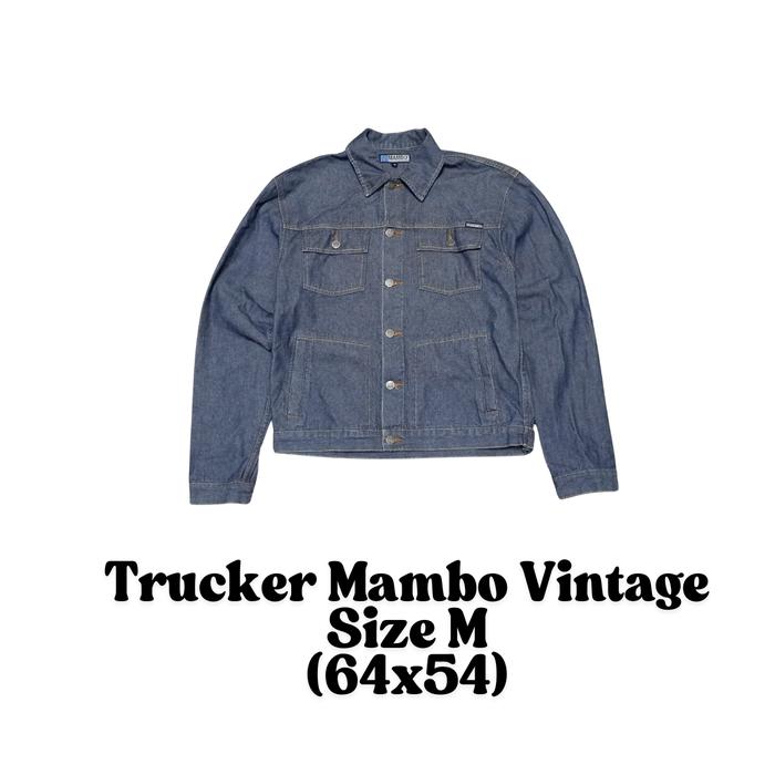 Jaket Jeans Trucker Mambo Vintage Original ! not Momotaro or Nudie !