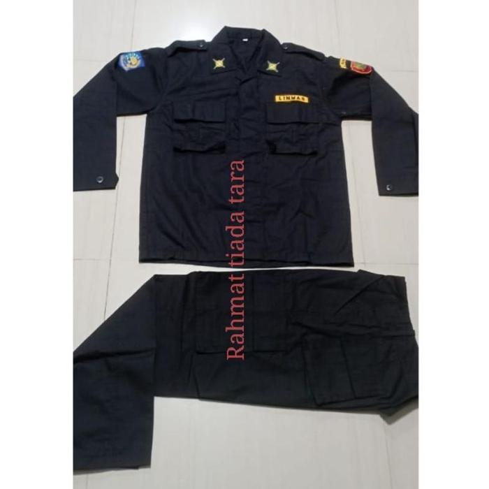SERAGAM PDL LINMAS HITAM,PDL LINMAS TERBARU