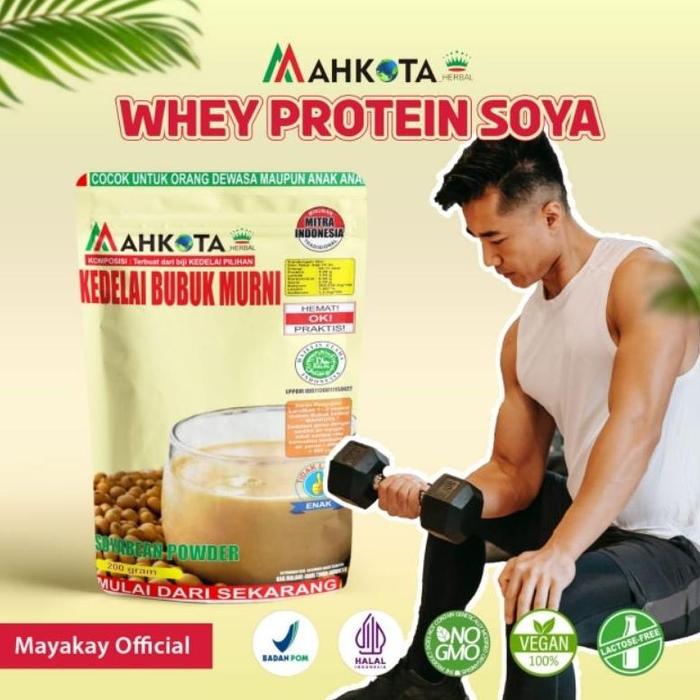 Terbaru Whey Protein Susu Bubuk Kedelai Protein Mahkota 1000 Gram Terlaris