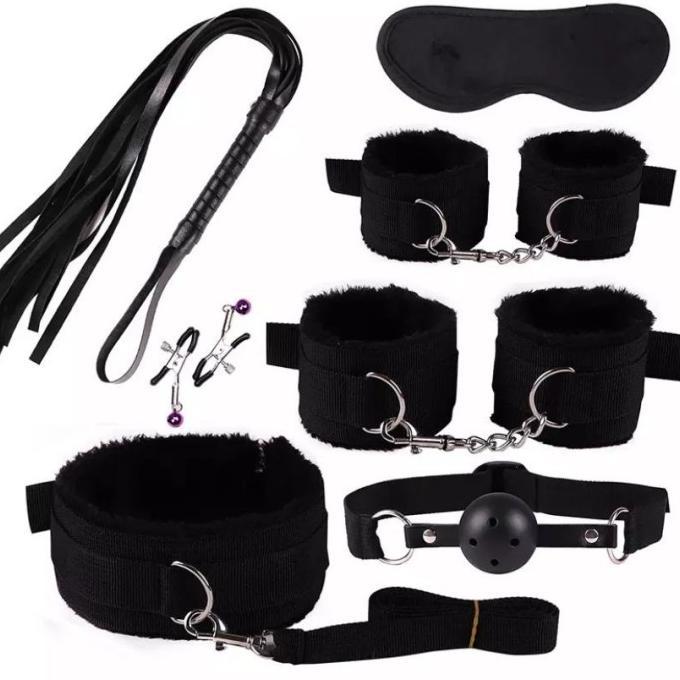 Borgol Bulu Set Aksesoris Lingerie handcuff Tali Ikat Bondage Set
