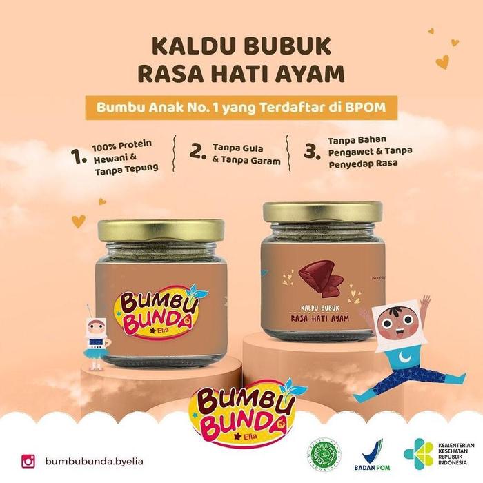 Terbaru Bumbu Bunda Kaldu Bubuk Non Msg 50Gram Kaldu Sehat Mpasi Terlaris