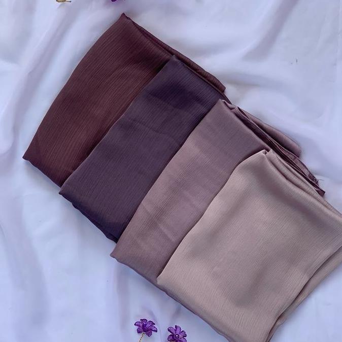 Harga Grosir ! Pashmina Crinkle Silk / Luxury Silk Malay / Cradenza Crinkle Silk