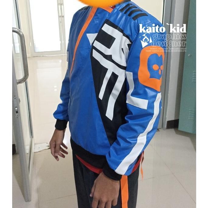 Jaket Cosplay Yoru Valorant Leather Jacket Gaming Semi Kulit (Imitation) Terbaru Terlaris Terbaik