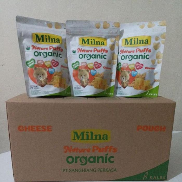 Terbaru Milna Nature Puffs Organic / 1 Dus / 24 Pcs Terlaris