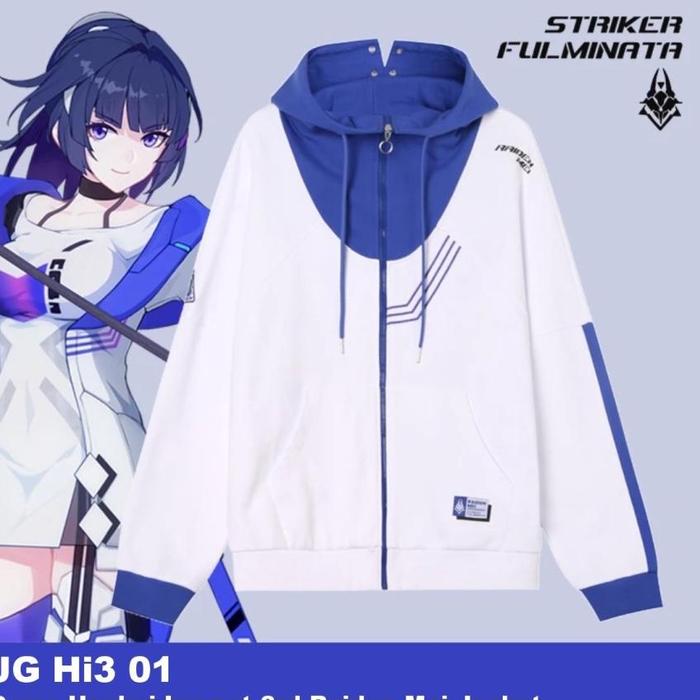 Jaket Game Honkai Impact 3Rd Raiden Mei Cosplay Custom Sablon Satuan ( Ja Hi3 01 ) Terbaru Terlaris 