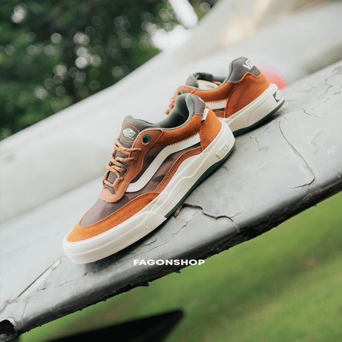 VANS WAYVEE SKATE GINGER ROOT BROWN/GREEN ORIGINAL 100% - BNIB