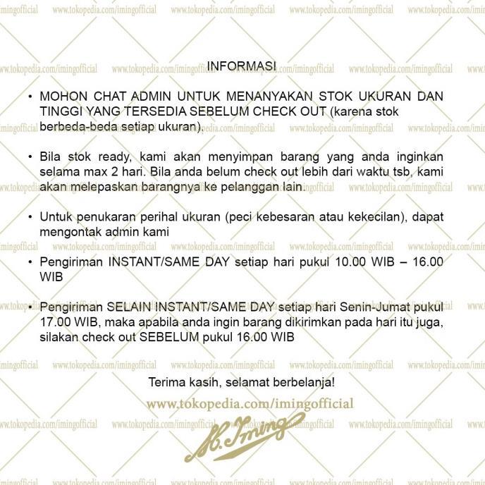 Peci M. Iming Original - Peci Polos Seri K