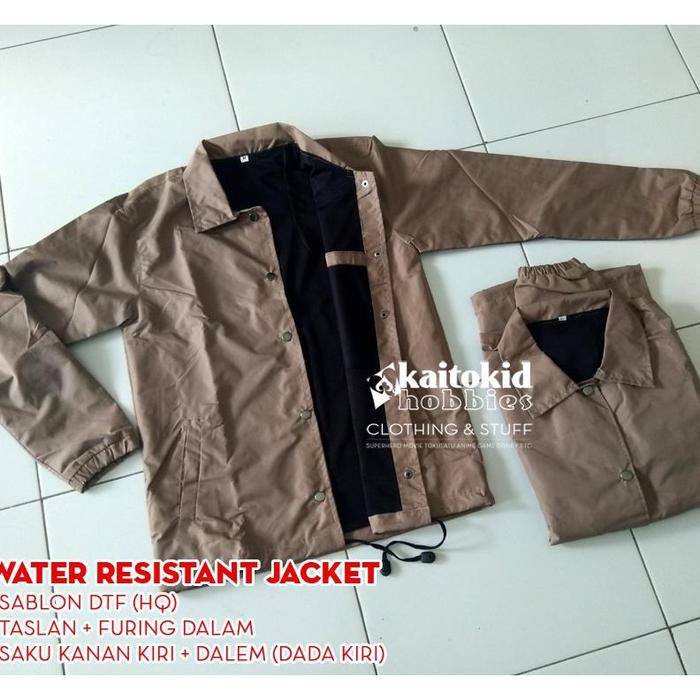 Jaket Loki Tva Variant Model Coach Jacket Water Resistant Bisa Custom Desain Bebas Terbaru Terlaris 