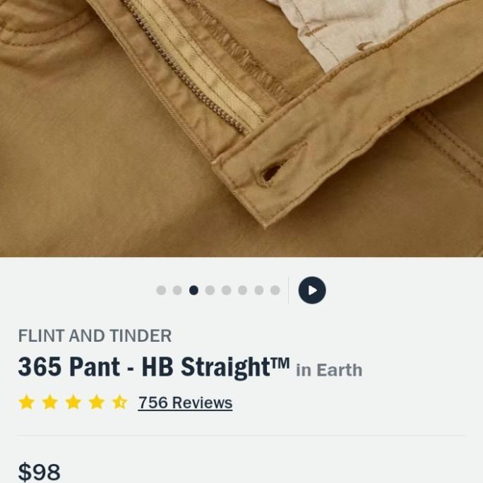 celana panjang Flint & tinder (Huckberry)
