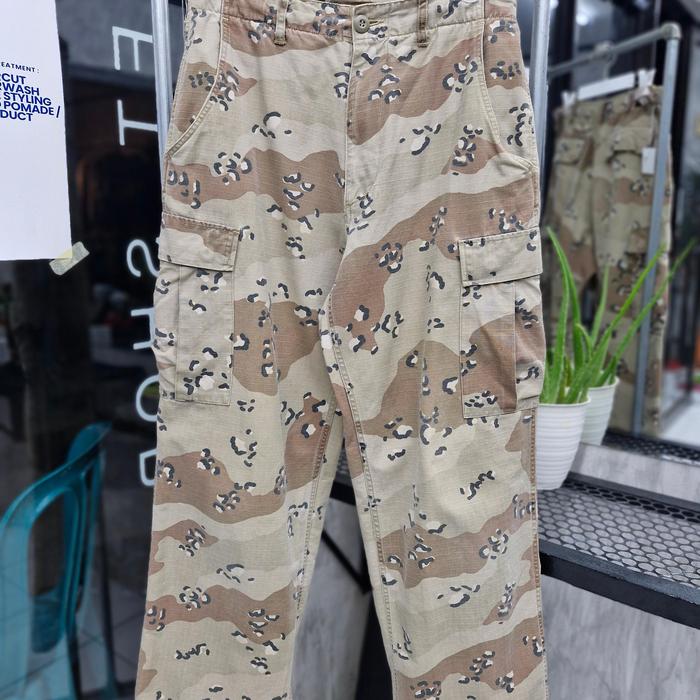 celana cargo army chocochip size 28