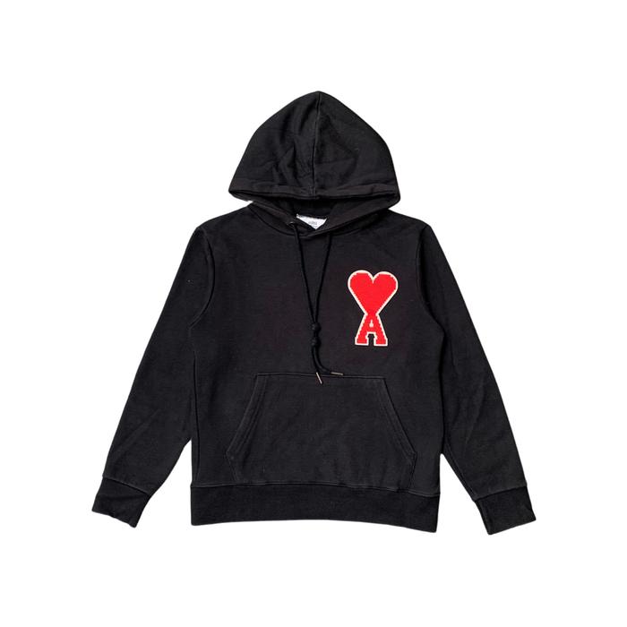Authentic / Original AMI - Paris A Heart Hoodie Black