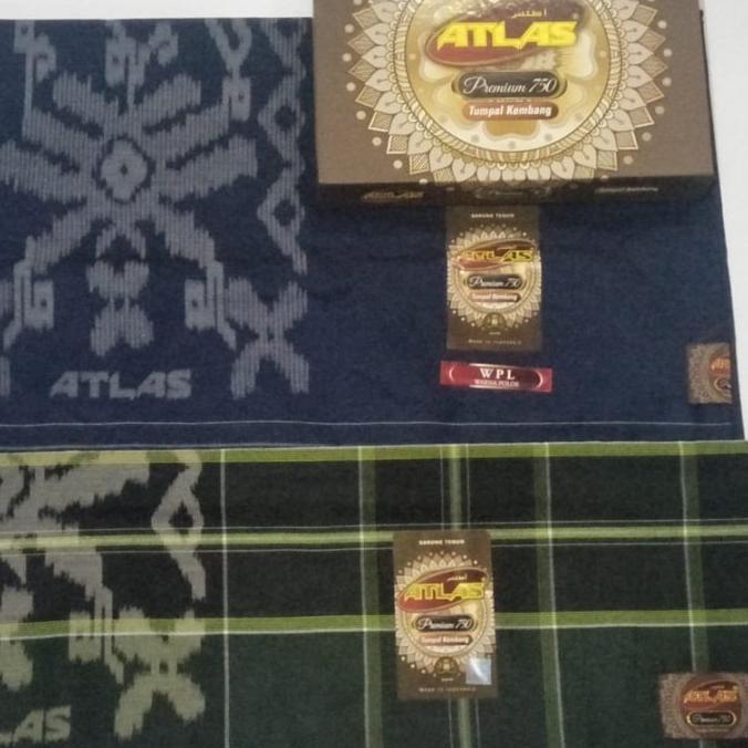 Sarung Atlas Tumpal Kembang Premium 750