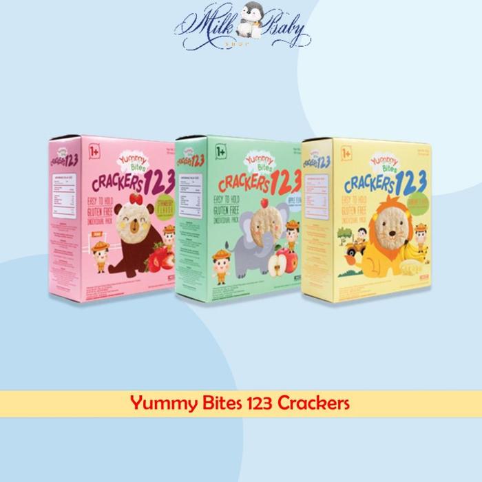Terbaru Yummy Bites 123 Crackers 50Gr - Snack Anak Terlaris