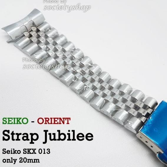 Jubilee STRAP Rantai Jam Tangan Seiko 013 skx13 Watch 20mm tali 20