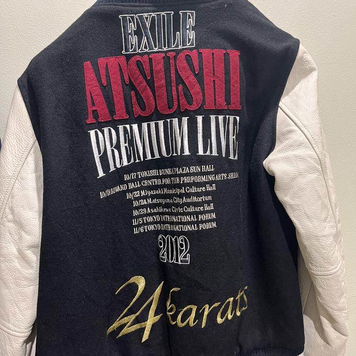 Varsity Leather Jacket 24 Karats Exile Atshushi, not fred perry supreme bape aries