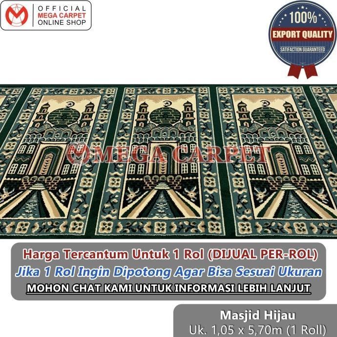 Sajadah Roll / Karpet Masjid / Karpet Mushola [Masjid Hijau]