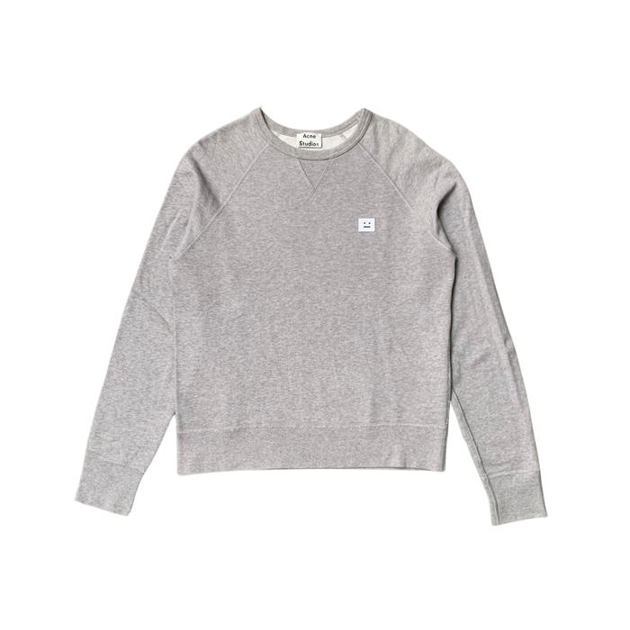 Authentic / Original Acne Studios - College Face Sweatshirt Grey