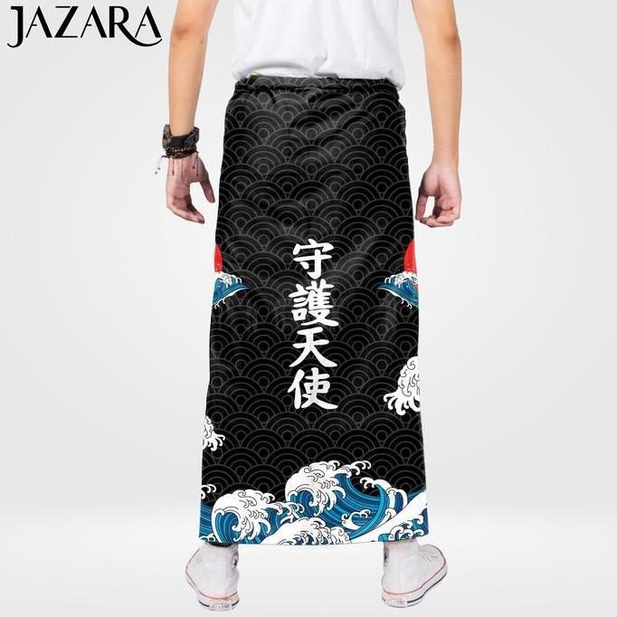 Sarung Dewasa Kasual Printing Motif Anime Ombak Jepang / Kitsune / Tulisan Japan / Sasuke / Sword