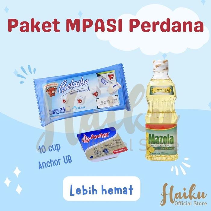 Terbaru Paket Mpasi Perdana Hemat - Minyak Evoo Casa Di Oliva + Anchor Unsalted Butter + Keju Belcub