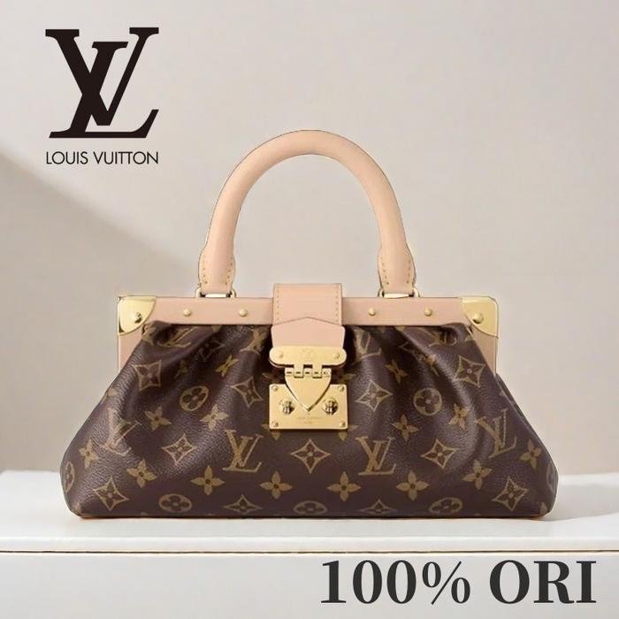 【100% Original】LV Louis Vuitton Clutch wanita tas/tas tangan awan[Box + dust bag]