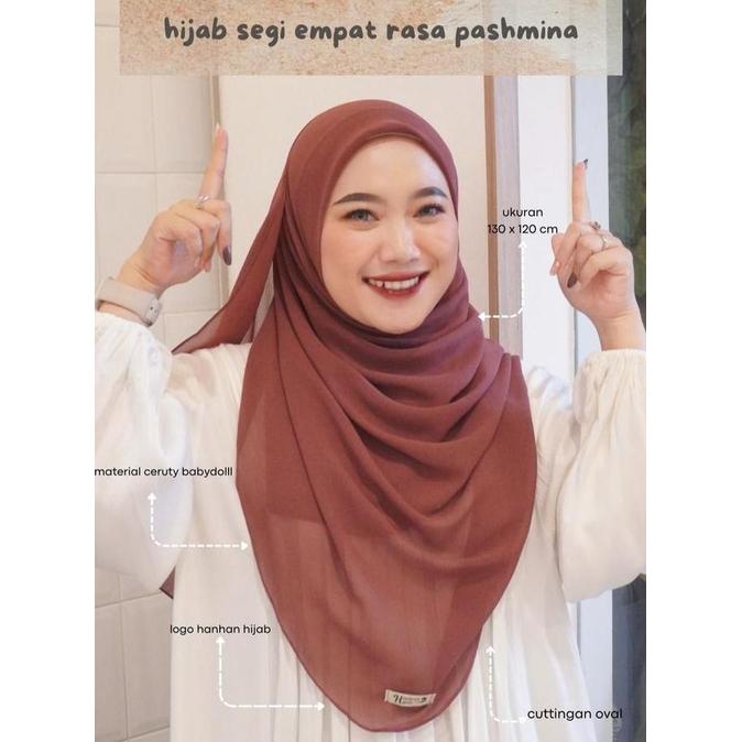 Hanhan Hijab - Pashmina Shawl Malay Syar'i / Pashmina polos malaysia Jumbo