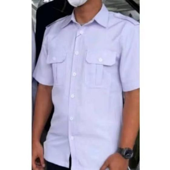 Kemeja PDH Putih Jumbo Pria Wanita | Seragam Kantor | Seragam PNS | Kemeja Dinas PNS | Baju PNS Jumb