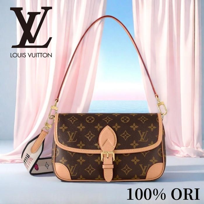 【100% Original】LV Louis Vuitton DIANE Tas/Tas Selempang/Wanita Bag[Box + dust bag]