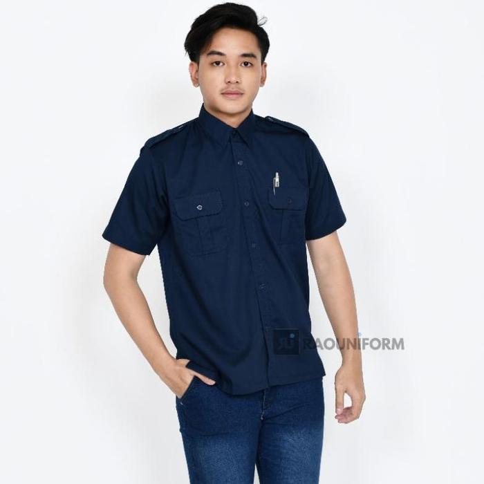 baiu PDL tangan pendek/baju seragam PDL pria/baju lapangan/seragam dinas PDL/PDL custom bordir