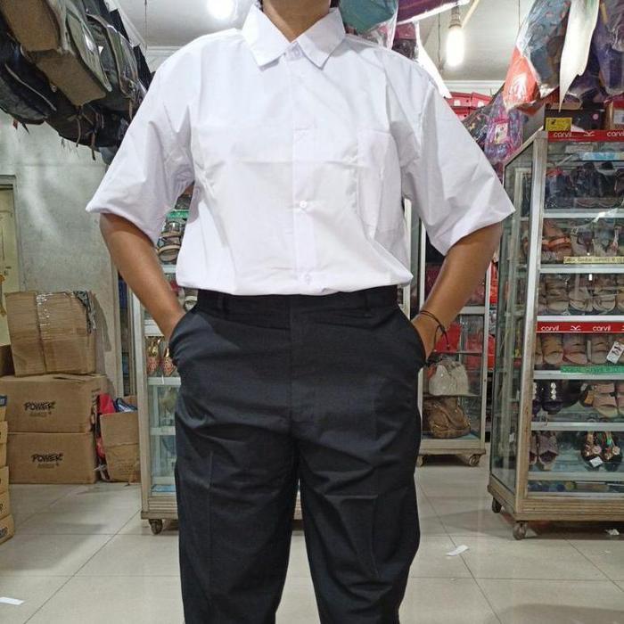 BAJU PUTIH SEKOLAH/KERJA POLOS SERAGAM By Setia Kawan