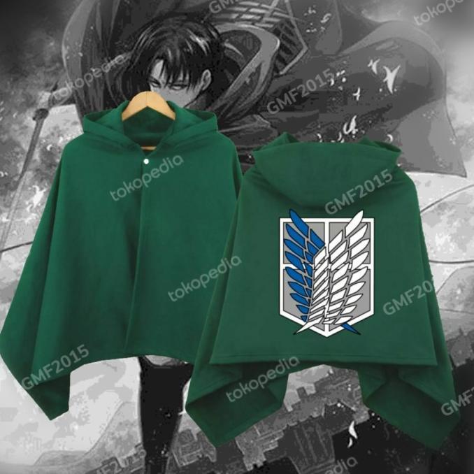 jubah attack on titan AOT SNK hijau