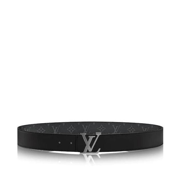 LV Monogram Eclipse Reversible Belt Black 100% Authentic