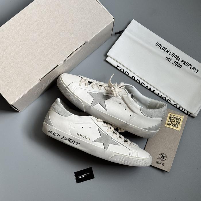 Golden Goose Super Star Low White Ice Grey (100% Original Resmi)